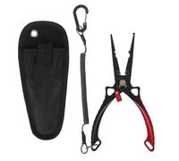 UUGRO Ensemble de pinces de pêche verrouillables multifonctions avec sac porte-clés | Coupe-ligne de pêche, outil de pêche avec verrouillage pour débutants, pêche en eau douce, pêche en eau salée