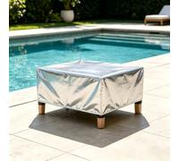 UUZEAI Housses de Meubles de Jardin 170x110x50 cm Housse Salon de Jardin Exterieur Housse Table de Jardin Imperméable 420D Oxford Bâche de Protection pour Mobilier en Rotin, Rectangulaire, Argent