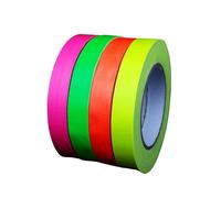 UV FLOOR - Pack Adhésif Fluo - Gaffer Qualité Premium - Accessoire Fluorescent - Fête - Bande Adhésive Décorative - Lot de 4-1,9cm x 25 m soit 100m
