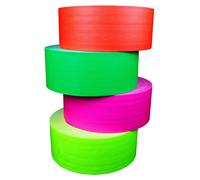 UV FLOOR - Pack de stickers fluorescents - Ruban adhésif de qualité supérieure (type "gaffer") - Accessoires néon - Pour fêtes - Ruban adhésif décoratif - Coffret de 4 pièces - 5 cm x 25 m