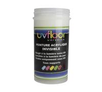 UV FLOOR - Peinture UV Invisible Orange Fluo - Spéciale Lumière Noire Et Ultra Violet 365nm - Fluide Et Ultra Pigmentée - 100ml