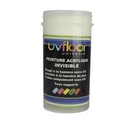 UV FLOOR - Peinture UV Invisible Verte Fluo - Spéciale Lumière Noire Et Ultra Violet 365nm- Fluide Et Ultra Pigmentée - 100ml