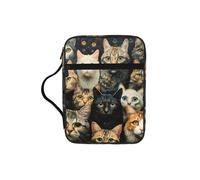 UVBDF Sac de protection imprimé pour chat résistant à l'usure pour voyage, église et iblique