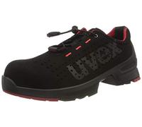 Uvex 1 Chaussure de Travail S1 SRC | Basket de Securité Basse | Embout de Protection Metal Free | Noir - Rouge