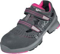 Uvex 1 Ladies Sandales S1 85608 Gris, Rose (85608) 43 (Weite 11)