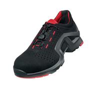 uvex 1 support Chaussures basses S1 noir, rouge largeur 12 Gr. 47