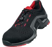uvex 1 support Chaussures basses S1 noir, rouge largeur 12 Gr. 47