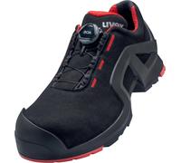 uvex 1 support Chaussures basses S3 noir, rouge largeur 10 Gr. 43