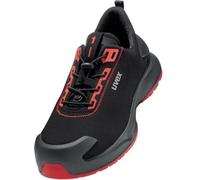 uvex 1 x-craft Chaussures de sécurité basses S3L, noir/rouge noir/rouge 42