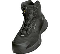 Uvex 1 x-craft pro, Unisexe, Adulte, Bottes de sécurité, Noir, FO, S1, Fermeture à lacets