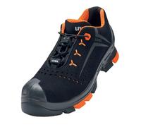 uvex 2 Chaussures basses de sécurité S1P noir-orange Chaussures de travail pour femmes et hommes, respirantes, sans métal avec semelle ESD Taille:EU 47