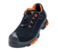 uvex 2 Chaussures basses de sécurité S3 noir-orange, chaussures de travail pour femmes & hommes, imperméables, respirantes, semelle ESD Taille:EU 47