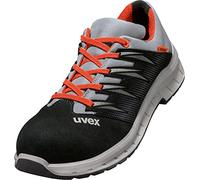 Uvex 2 Trend S2 Chaussures de travail pour homme et femme avec embout en acier - Gris - Gris/orange/noir., 50 EU