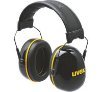 UVEX 2630020 - Casque antibruit noir uvex, jaune SNR 33 dB taille L, M, S.