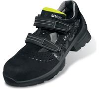 Uvex 65609, Adulte, Sandales de sécurité, Noir, Citron vert, ESD, S1, Velcro, Polyuréthane (PU)