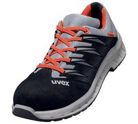 Uvex 69098, Homme, Adulte, Bottes de sécurité, Noir, Gris, Rouge, ESD, FO, S2, Toutes saisons