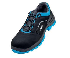 Uvex 95577, Homme, Adulte, Bottes de sécurité, Noir, Bleu, ESD, S2, SRC, Fermeture à lacets