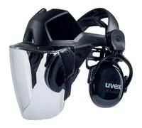 uvex uvex visor pheos faceguard, incolore, visière en polycarbonate UV400 avec protection auditive Quantité:1