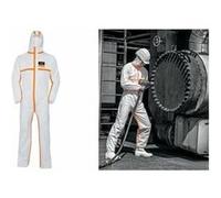 uvex Combinaison de protection jetable 4B – Blanc/Orange – Taille XL