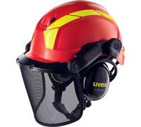 uvex forest worker set red