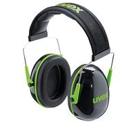 uvex Casque antibruit K1 2600001 SNR 28 dB Noir/Vert Taille S