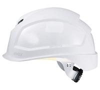 uvex Casque de sécurité Pheos B-S-WR – Polyéthylène EN 397 – Blanc 52–61 cm Visière courte