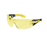 Uvex Lunettes de sécurité Pheos Amber 9192385 – Supravision Excellence anti-buée – Jaune/Noir