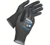 Uvex phynomic F XG, Gants d'atelier, Noir, Adulte, Unisexe, Résistance aux coupures, Résistance aux déchirures