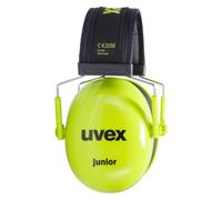 uvex Casque antibruit K Junior enfant – vert – SNR 29 dB – taille S/M