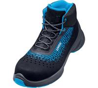 Uvex Sécuritéitsschuh Botte 6831 Gel. Noir/Bleu Pu 52 (Weite 11)