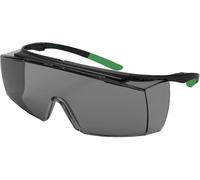 uvex super f OTG 9169543 Lunettes de protection avec protection UV noir, vert EN 166-1, EN 169 DIN 166-1, DIN 169