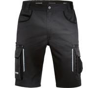 Uvex Tune-up Pantalon de Travail Court pour Hommes - Pantalon Cargo pour Hommes pour Le Travail - Short avec de Nombreuses Poches & 35% Coton - Noir-Rouge - 62
