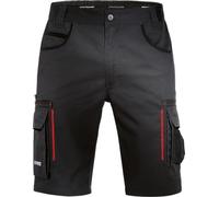 Uvex Tune-up Pantalon de Travail Court pour Hommes - Pantalon Cargo pour Hommes pour Le Travail - Short avec de Nombreuses Poches & 35% Coton - Noir-Rouge - 60