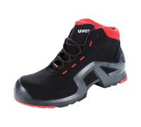 Uvex Bottes de sécurité 1 Support 85172 S3 Noir/Rouge Taille 51