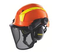 Uvex Casque de protection Pheos Forestry pour travaux forestiers Orange