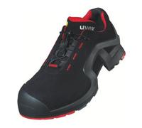 uvex 1 support Chaussures basses S3 noir, rouge largeur 12 Gr. 46
