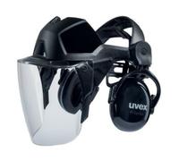 uvex Uvex visor pheos faceguard, incolore, visière en polycarbonate UV400 avec protection auditive Quantité:1