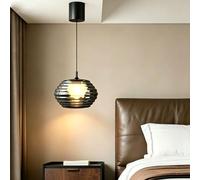 UVWHYZ Lustre Salon Suspension Luminaire Noir Métal Luminaire Plafonnier Hauteur Réglable LED Lustre Chambre Moderne Luminaires Intérieur 20CM Lampe Salle À Manger Lampe Salon