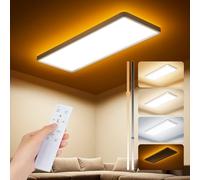 Uwithm Plafonnier LED Reglette 58x22x2,9cm Panneau LED Plafond Blanc