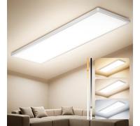 Uwithm Plafonnier LED Reglette 80x25x3,1cm Panneau LED Plafond Blanc