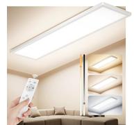 Uwithm Plafonnier LED Reglette 96x25x3,9cm Panneau LED Plafond Blanc