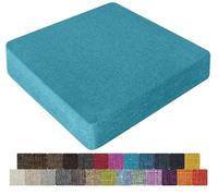 UWOBTN Galette de Chaise en Mousse Mémoire de Forme - 40x40, 45x45, 50x50cm - Coussin Déhoussable Lavable, Antidérapant - pour Intérieur/Extérieur, Jardin, Bureau, Voiture(Colour25,45x45x10cm)