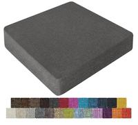UWOBTN Galette de Chaise en Mousse Mémoire de Forme - 40x40, 45x45, 50x50cm - Coussin Déhoussable Lavable, Antidérapant - pour Intérieur/Extérieur, Jardin, Bureau, Voiture(Colour1,50x50x5cm)