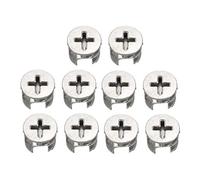 uxcell Diamètre meubles connecter Cam Lock raccords en zinc plaqué 15mm,10pcs