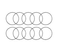 uxcell Lot de 10 joints toriques en caoutchouc nitrile 77 x 74 x 1,5 mm | Pour plomberie de machines automobiles
