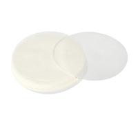 uxcell Lot de 100 feuilles de papier parchemin rond anti-adhésif pour la cuisson de petits gâteaux, la séparation de la viande congelée, le grille-pain, blanc