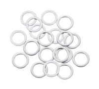 uxcell Lot de 100 rondelles plates M8, 8 x 12 x 0,8 mm en acier inoxydable 304 épais pour vis, boulon, automobile, machines industrielles
