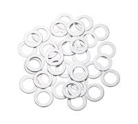 uxcell Lot de 150 rondelles plates en aluminium, 10 joints ronds de 16 x 1 mm, entretoises plates pour vis, boulons, accessoires de réparation de machines, construction extérieure, ton argenté