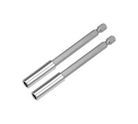 uxcell Lot de 2 embouts magnétiques à tige hexagonale de 6,35 mm par extension de porte-embout magnétique de 10,2 cm, outil électrique
