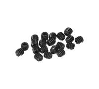 uxcell Lot de 20 vis sans tête à six pans creux M2 x 2 mm en acier au carbone pour réparer instruments compacts, machines et équipements (noir)
